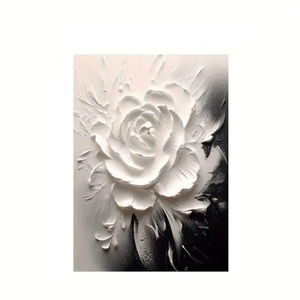 لوحة جدارية كانفس يدوي مع طباعة، 140×90 سم، اطار اسود - متعدد الالوان product image 2