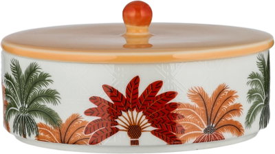 Al Saif Gallery Porcelain Dessert Serving Dish, 15x15x6.5 cm, Round, with Lid - White Colored product image 2