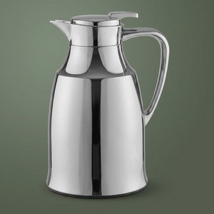 Al Saif Gallery Diriyah Thermos, 1 liter, thermal glass inner container, steel outer shell - silver product image