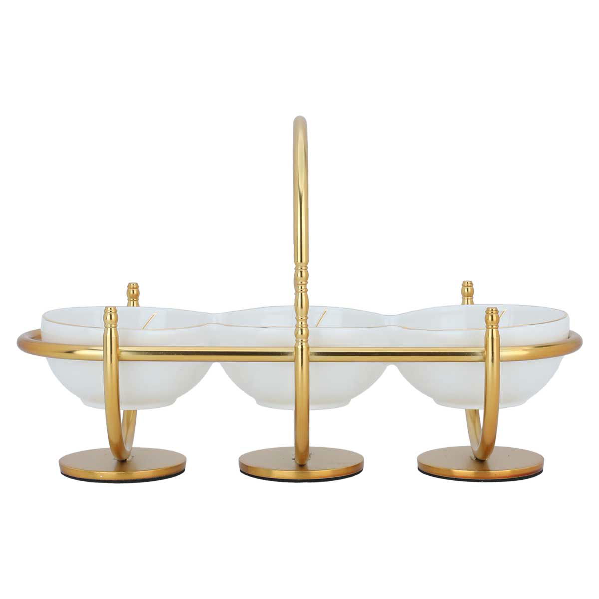 Al Saif Gallery Porcelain Serving Plate, 31X12X20 Cm - White Golden product image