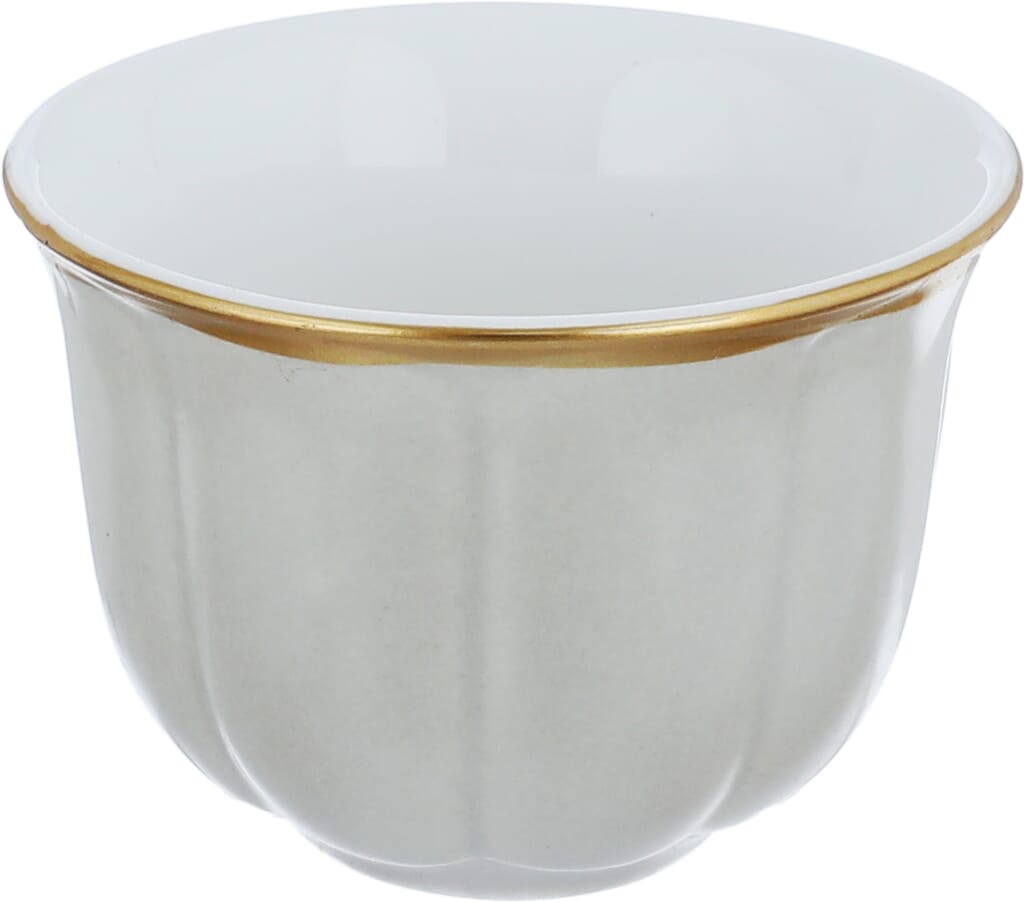 Al Saif Gallery Porcelain Arabic Coffee Cups Set, 80 ml, 12 Pieces - Gray product image 2