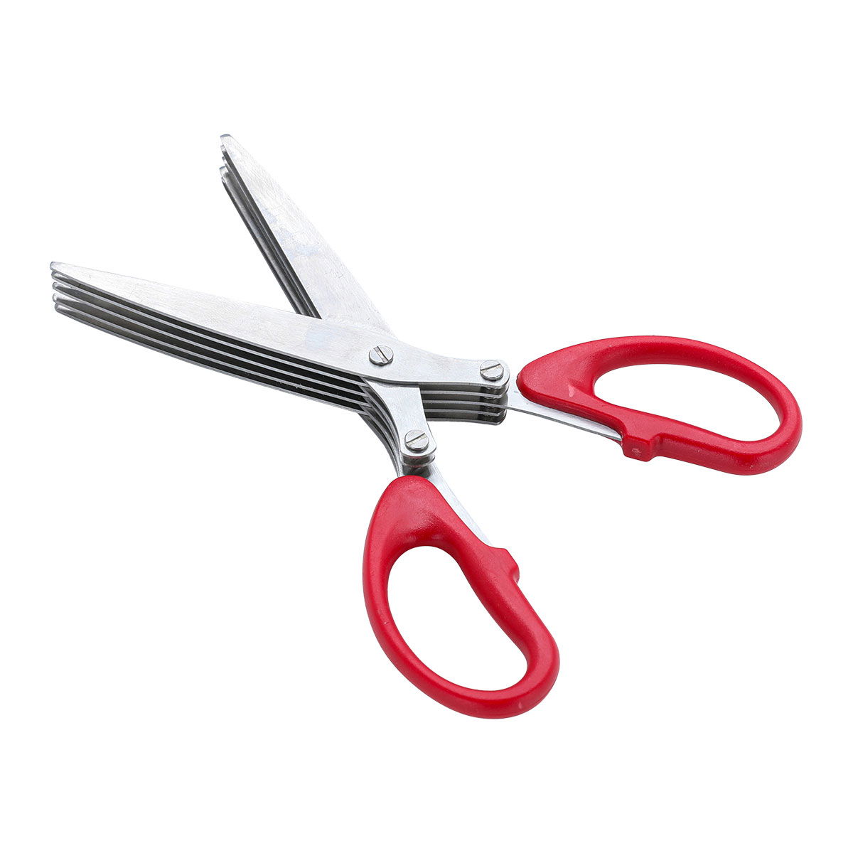 Alsaif Gallery steel scissors, 5 blades - red product image 2