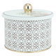 علبة تخزين استيل السيف غاليري، دائري - ابيض product image 1