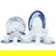 طقم سفرة بورسلان السيف غاليري، 86 قطعة - أبيض product image 1