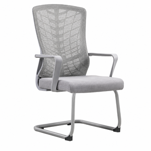 كرسي مكتب معدن وبلاستيك، 102×53×50 سم - رمادي product image 2