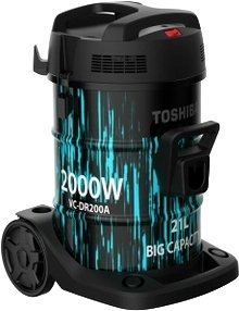 مكنسة برميل كهربائية توشيبا، 2000 واط، 21 لترًا،VC-DR200ABF(B) - أسود أزرق product image 1