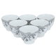 طقم فناجين قهوة عربي بورسلان السيف غاليري، نقش فضي، 6 قطع - أبيض product image 2