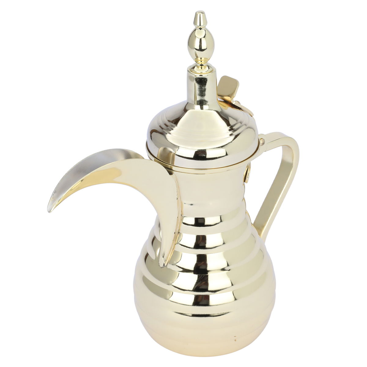 Al Saif Gallery Tuwaiq Steel Dallah, 48 cm - Gold product image