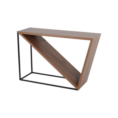 Metal wood reception entrance, 120×79×39 cm - Brown product image 3