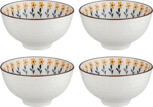 طقم زبادي بورسلان السيف غاليري، 11.5 سم، 4 قطع - متعدد الألوان product image