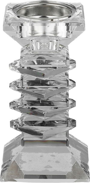 مبخرة زجاج السيف غاليري، قاعدة مربعة، 6.5x6.5x12 سم - شفاف product image