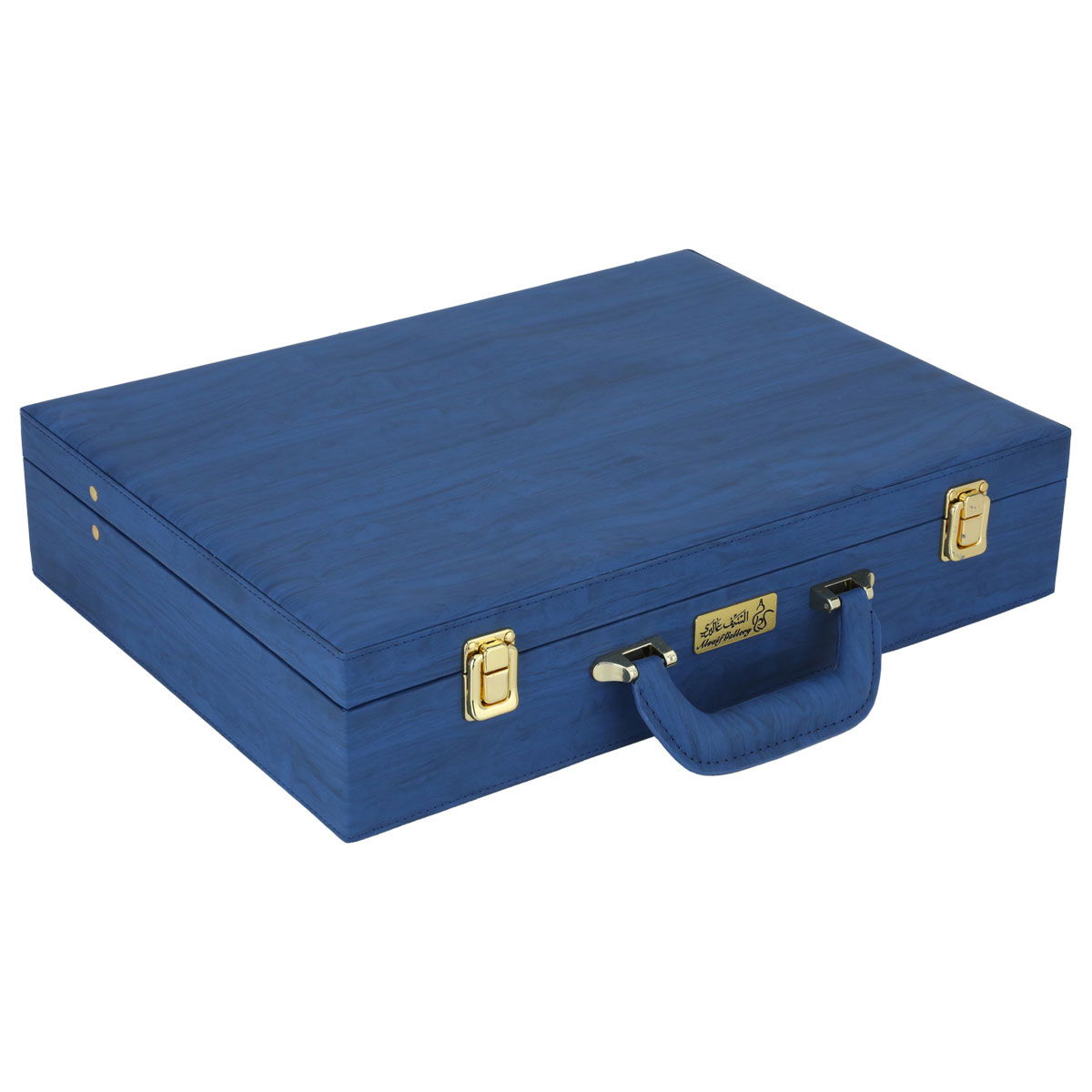 طقم ملاعق استيل السيف غاليري، شنطة جلد أزرق، 72 قطعة - فضي product image 4