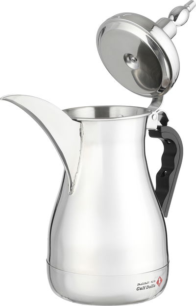 آلة تحضير القهوة والشاي كهربائية دلة الخليج، 1600 واط، 1/1 لتر، شاشة رقمي، تحكم باللمس، SH-7407 - أسود فضي product image 4