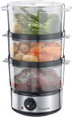 جهاز طهي بالبخار راسل هوبز، 400 واط، 7 لتر، 3 طبقات، 14453 - فضي شفاف product image 2