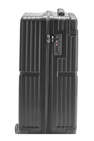 طقم شنط سفر بولي كربونات ليمرا، 20 24 بوصة، 4 عجلات، بزاوية 360 درجة، OT-9007 - رمادي غامق product image 6