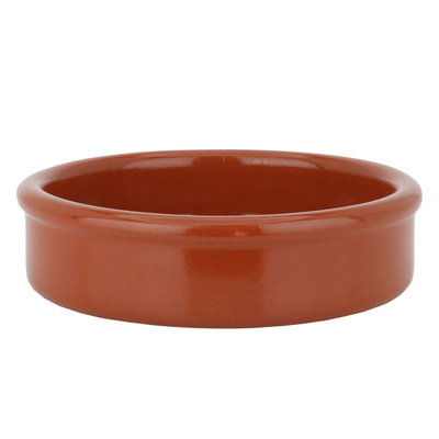 صحن فخار اسباني السيف غاليري، 16 سم، دائري - بني product image 1