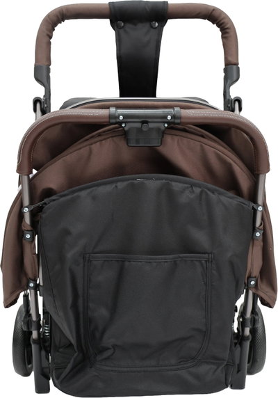Fun Moment Baby Stroller, Foldable, Storage Basket, Safety Harness - Brown/Black product image 3