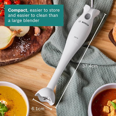 Bosch MSM6B150GB Hand Blender, 300W, Single Speed, 4 Blades - White product image 5