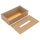 Al Saif Gallery wooden tissue box, 23.5 x 13 x 6 cm, patterned - brown product image 2