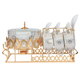 Al Saif Gallery porcelain soup set, 16 pieces, gold-white stand product image 3