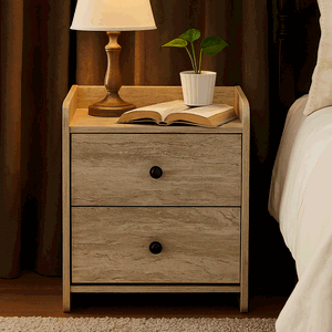 كومدينه خشب ام دي اف، 50×40×40 سم، 2 درج - رمادي product image 2