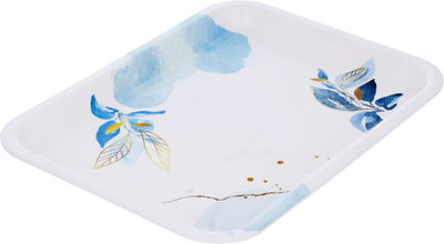 Al Saif Gallery plastic serving tray, 32.8 x 24 x 2 cm, rectangle - white product image 2