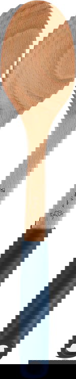 ملعقة تقليب طعام بلاستيك السيف غاليري، 32×6.5 سم، يد خشب - ازرق غامق خشبي product image 1