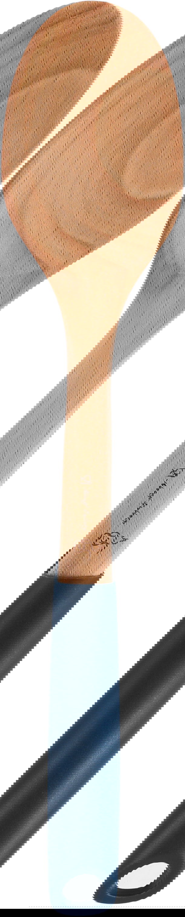 ملعقة تقليب طعام بلاستيك السيف غاليري، 32×6.5 سم، يد خشب - ازرق غامق خشبي product image 1