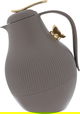 Al Saif Gallery Dora thermos, golden butterfly, 1 liter, thermal glass inner shell, plastic outer shell - Cappuccino product image 1