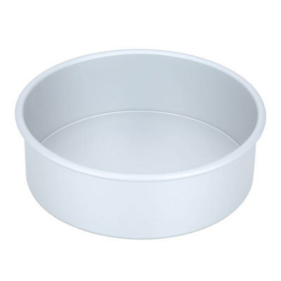 Bake Chef Aluminum Cake Pan, 9 x 3 Inch, Round - Silver product image 1