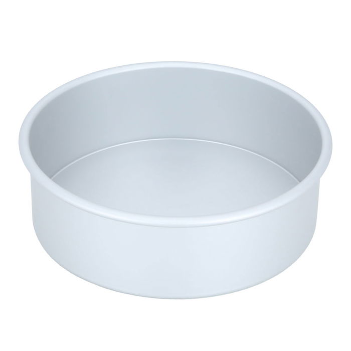 Bake Chef Aluminum Cake Pan, 9 x 3 Inch, Round - Silver product image 1