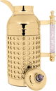 Al Saif Gallery Sarah thermos set, 1 liter, crystal handle, thermal glass inner case, steel outer case - gold product image 2