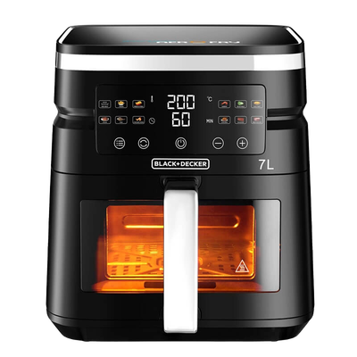 قلاية هوائية بلاك اند ديكر، 1800 واط، 7 لتر، 12 برامج، AF7010-B5 - اسود product image 7
