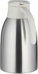 Aura Thermos, 1.6 Liter, Stainless Steel Inner Container, Stainless Steel/Plastic Outer Body, Push Button - Creamy Silver product image 3