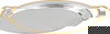 Alsaif Gallery Steel Tofry Set, 3 Pieces - Silver Gold product image 3