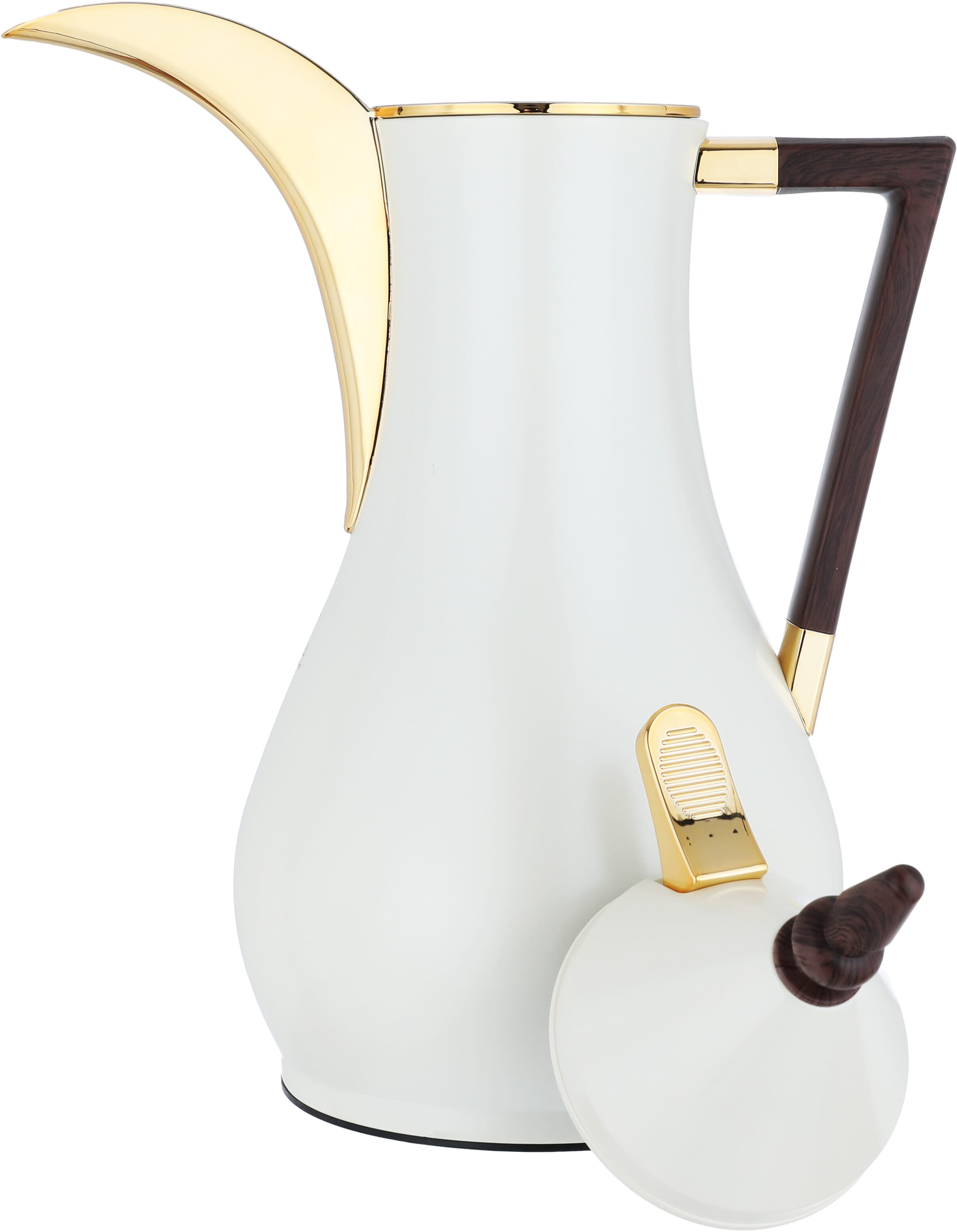 Al Saif Gallery thermos set, 2 pieces, 1 liter, glass inner shell, plastic outer shell - pearl product image 7