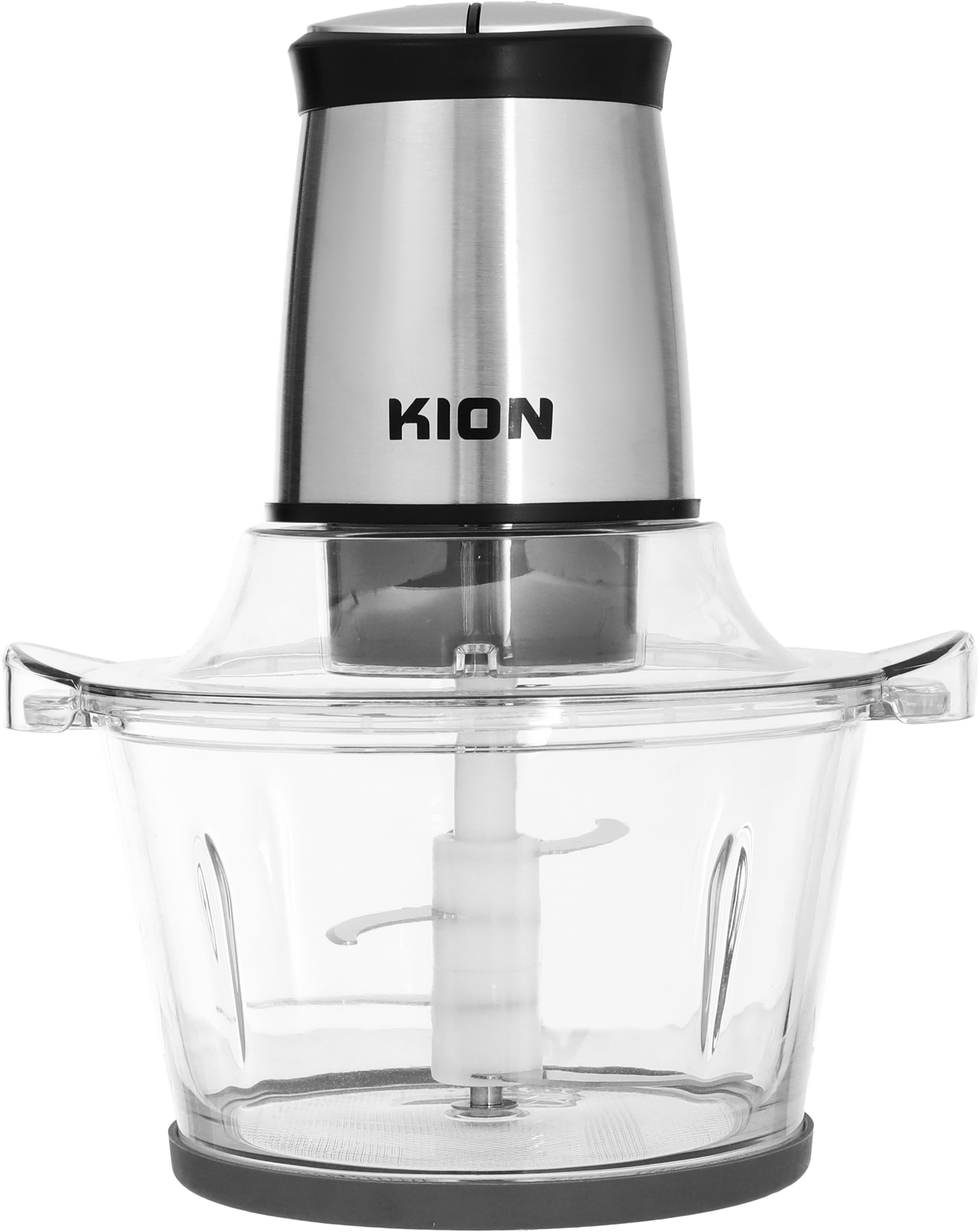 Kion KHR/5005 Glass Food Chopper, 400 Watt, 1.5 Liter, 2 Speeds, Steel Blades - Silver product image