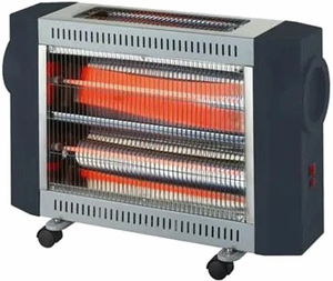 كولن دفاية كهربائية، 1800 واط، 2 وجة للتدفئة ، 4 مستويات للحرارة،عناصر تسخين ، 4 أنابيب حرارة، عجلات، 807102001 - رمادي product image