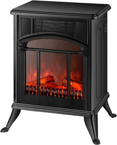 كولن دفاية ديكور، 2000 واط، إعدادين للتحكم بالحرارة، تأثير لهب واقعي، قواعد، 807102043 - أسود product image 1