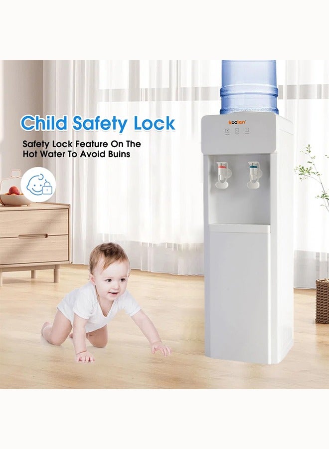 Koolen 807100025 Water Cooler, 2.2L, 2 Taps, Cold/Hot - White product image 4