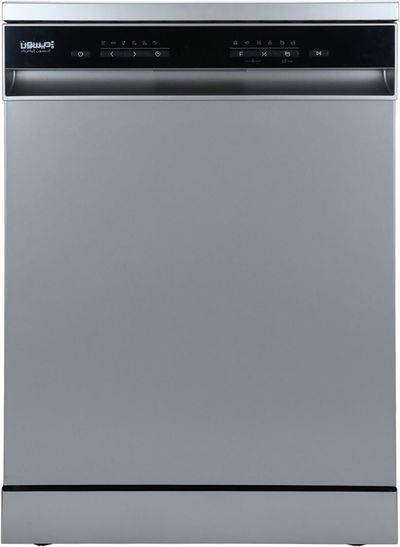 Edison WQP12-7609V Dishwasher, 1760W, 7 Programs, 14 Positions, Button Control, 3 Shelves - Grey product image 1
