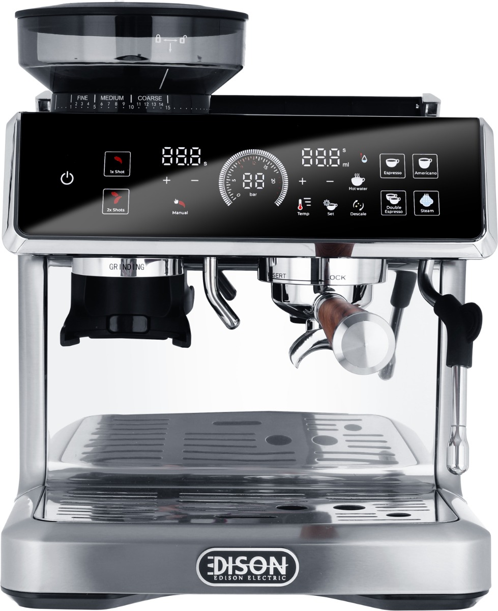 Steel Edison Barista Pro Coffee Maker, 2450 Watt, 2.8 Liter, 20 Bar, BD-CM601D - Silver product image