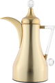 Al Saif Gallery Lina Thermos Set, 1/1 Liter, Clear Handle, Heat-Resistant Glass Inner Container, Stainless Steel Outer Body, Pressure - Gold product image 9