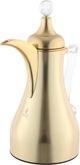 Al Saif Gallery Lina Thermos Set, 1/1 Liter, Clear Handle, Heat-Resistant Glass Inner Container, Stainless Steel Outer Body, Pressure - Gold product image 4