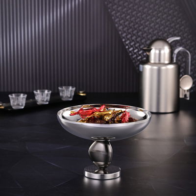 وعاء تقديم ستانلس استيل السيف غاليري، 23×23×9 سم - فضي اسود product image 1