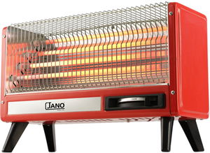 دفاية كهربائية جانو، 1200واط /2400واط، 4 عناصر تسخين، مستطيل، JN07004 - أحمر product image 2