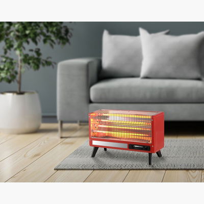 دفاية كهربائية جانو، 1200واط /2400واط، 4 عناصر تسخين، مستطيل، JN07004 - أحمر product image 3