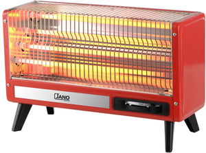 دفاية كهربائية جانو، 1200واط /2400واط، 4 عناصر تسخين، مستطيل، JN07004 - أحمر product image