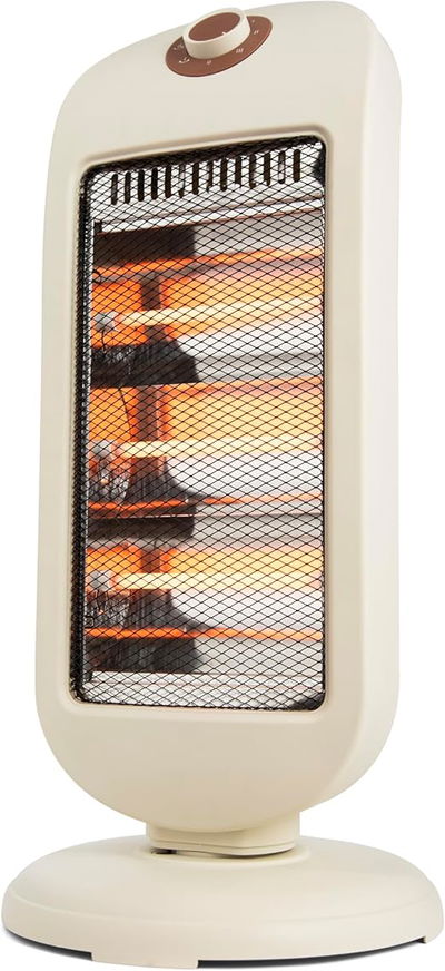 دفاية كهربائية جانو، 1200واط ، 3 عناصر تسخين كوارتز، مفتاح تشغيل ، وظيفة الدوران ، قاعدة، حماية تلقائية، JN07008 - أبيض product image 3