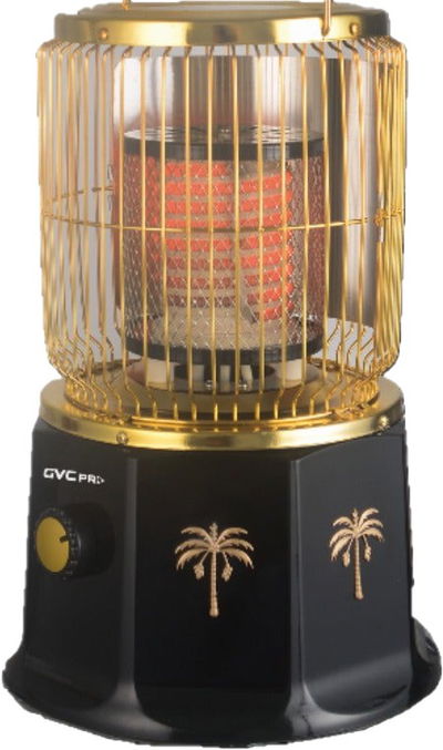 دفاية كهربائية جي في سي برو ، 2000 واط، أسطواني ، GVHT-GVCHT-2002 - أسود ذهبي product image 4